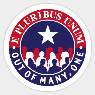 E Pluribus Unum Shield Sticker